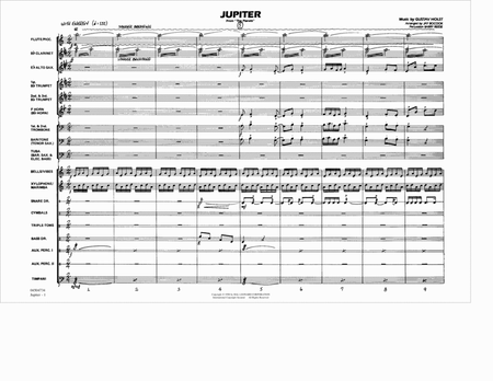 Jupiter (from "The Planets") - Conductor Score (Full Score)