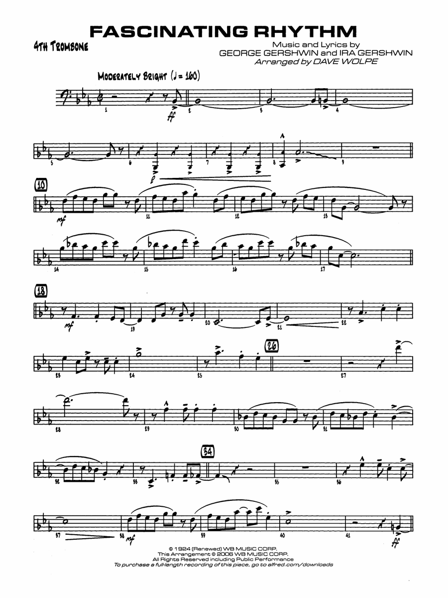 Fascinating Rhythm: 4th Trombone