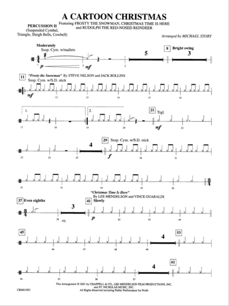 A Cartoon Christmas: 2nd Percussion