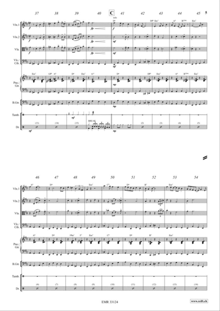 Four Golden Bells Cello scores gallery preview page 4