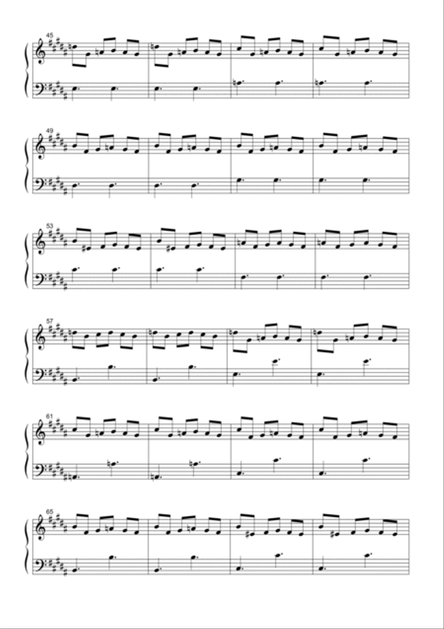 Wilhelmine, Stolpersteine Variations Piano Solo scores gallery preview page 3