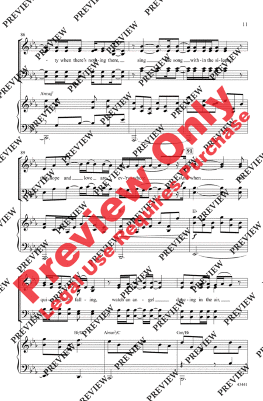 December Prayer December Prayer 4-Part scores gallery preview page 11