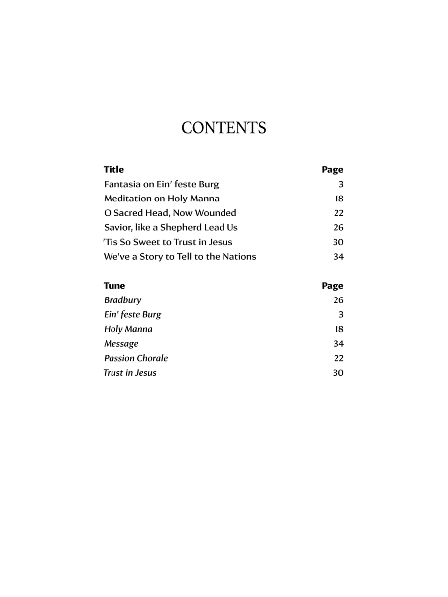 A Mighty Fortress A Mighty Fortress Organ scores gallery preview page 1