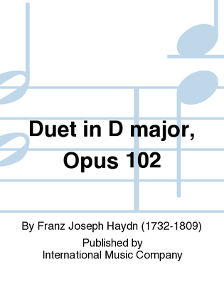 Book cover for Duet In D Major, Opus 102