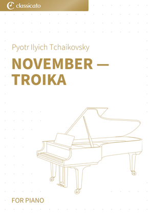 Book cover for November -- Troika