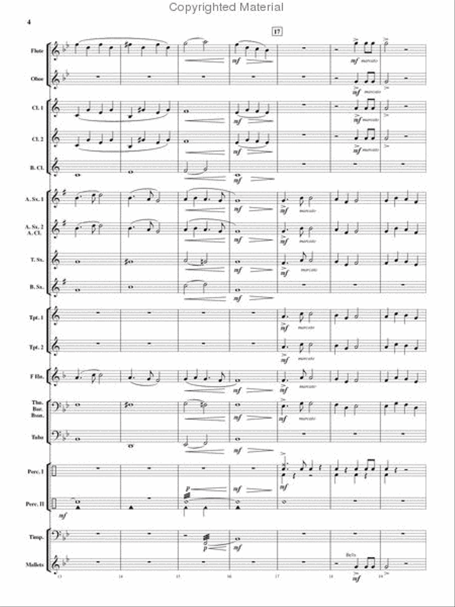 Fanfare for a New World Concert Band scores gallery preview page 4