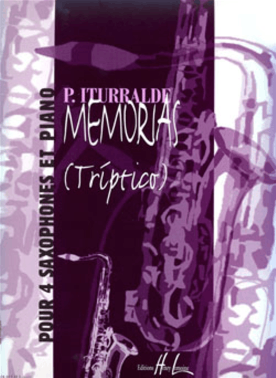 Memorias (Triptico) Memorias (Triptico) Saxophone scores gallery preview page 1