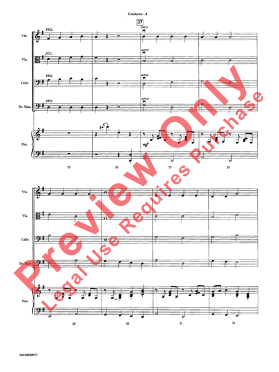 Jazzy Old Saint Nick String Orchestra scores gallery preview page 7