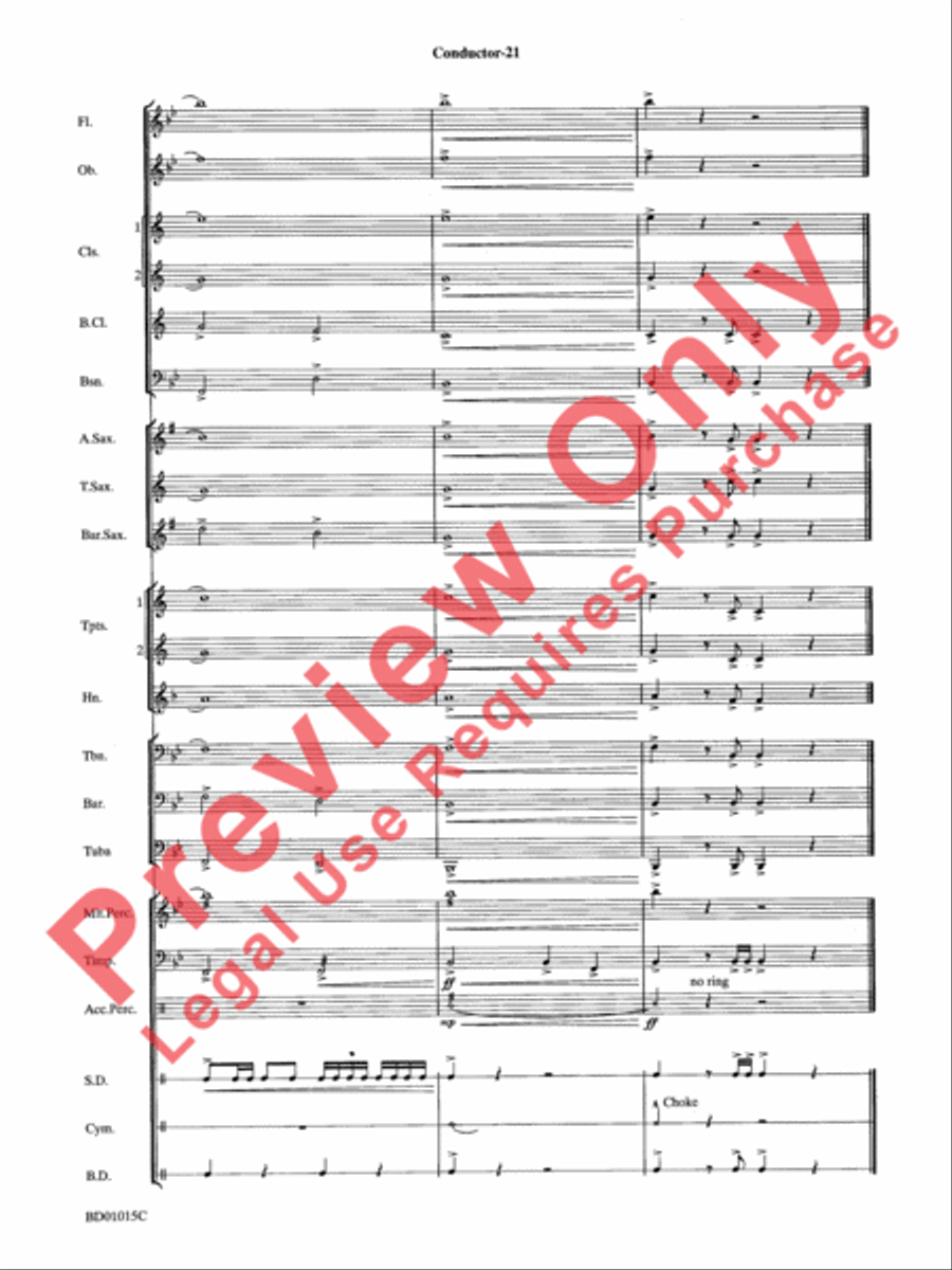 Ash Lawn Echoes (An Overture for Band) Concert Band scores gallery preview page 24