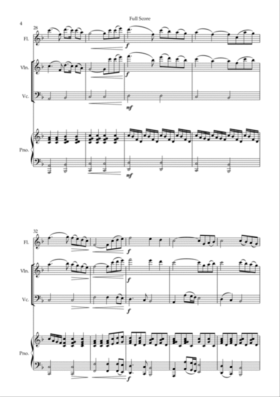 You Raise Me Up Small Ensemble scores gallery preview page 4