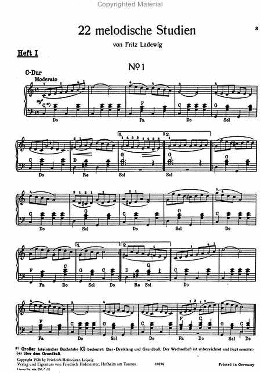 Melodische Studien fur chromatisches Akkorden (Piano-Akkordeon und Knopfgriff-Akkordeon)