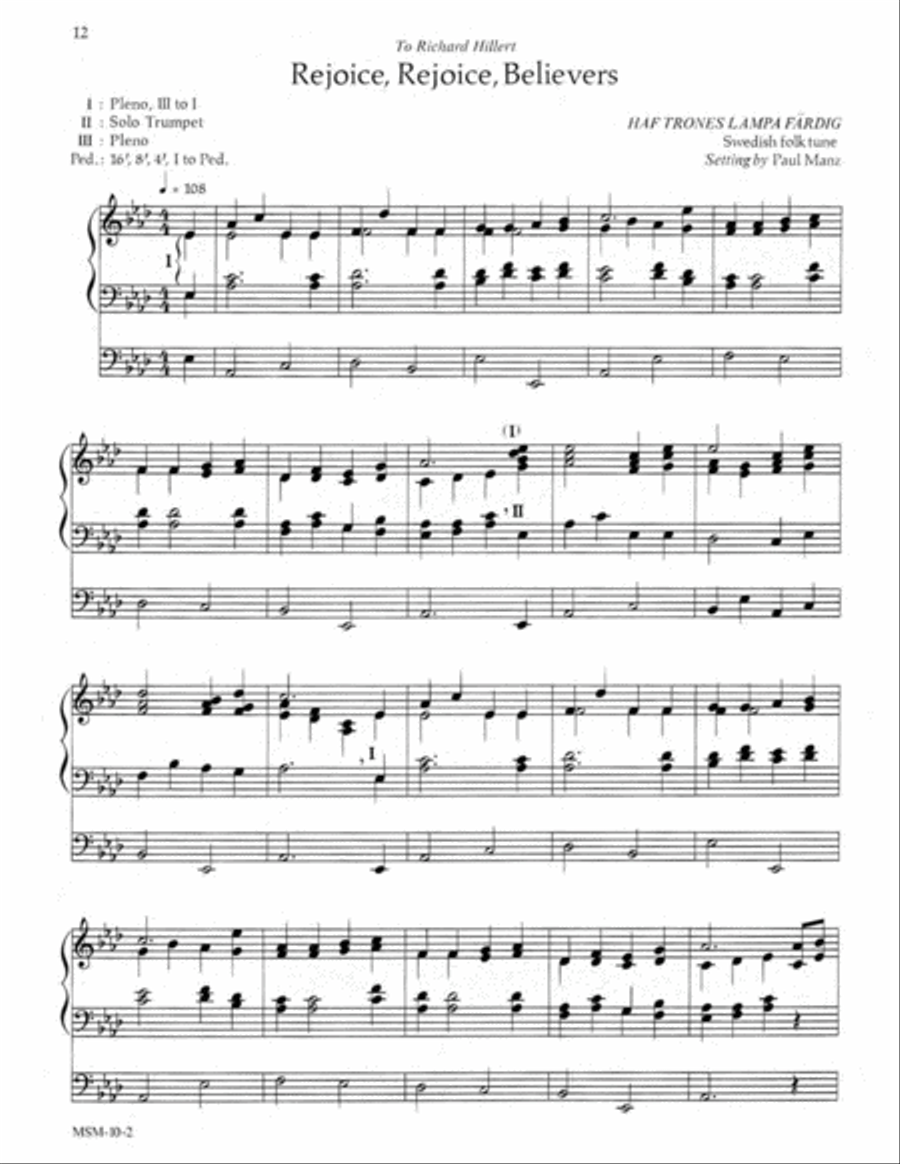 Six Advent Improvisations Organ scores gallery preview page 7