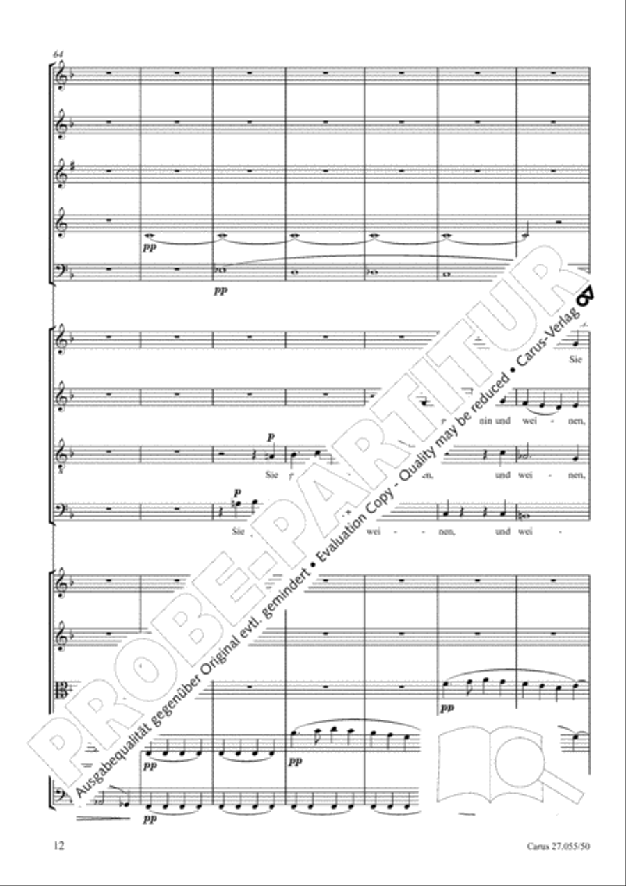 Ein Deutsches Requiem (German Requiem) 4-Part scores gallery preview page 19