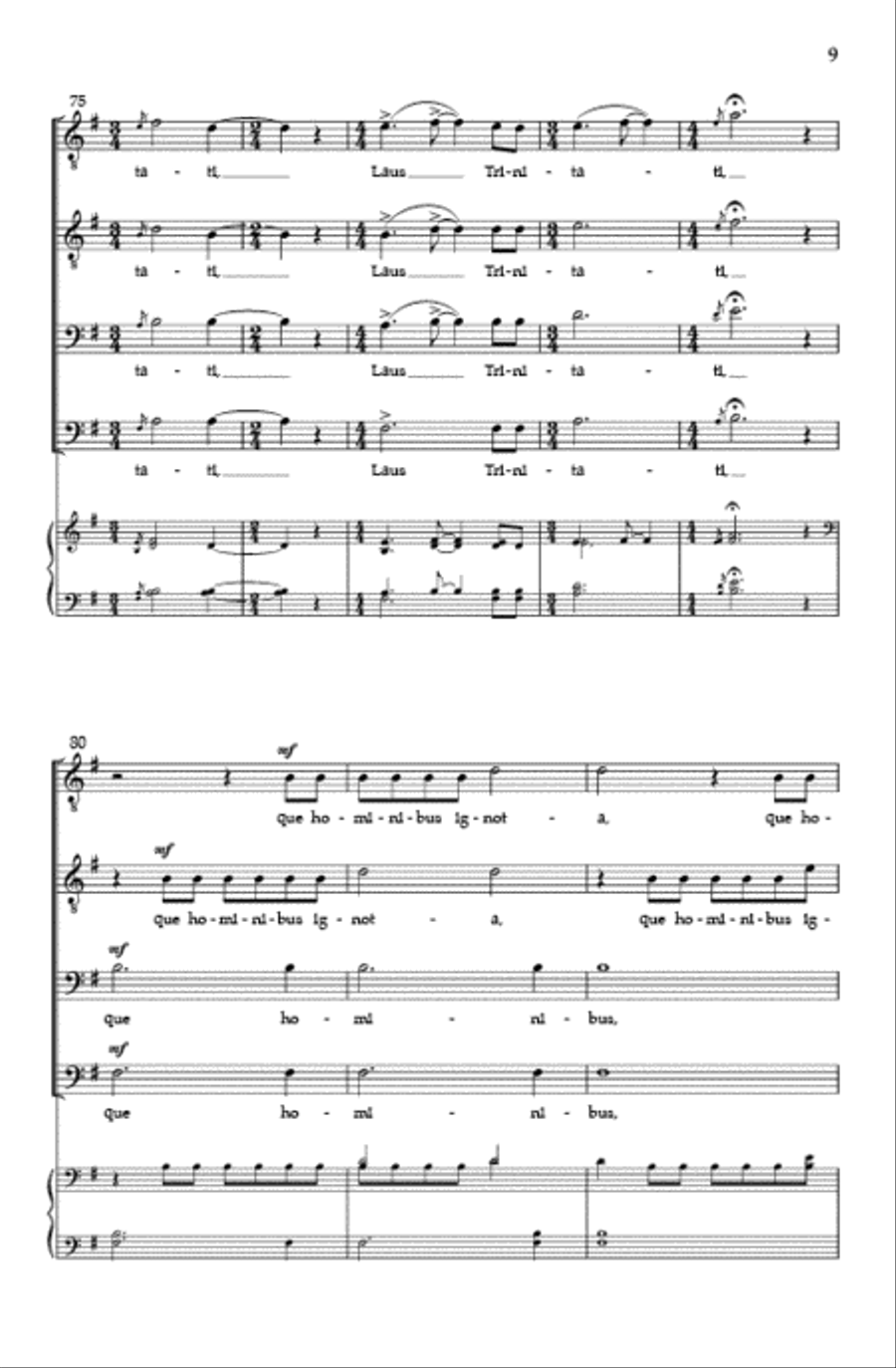 Laus Trinitati (TTBB) TTBB scores gallery preview page 8