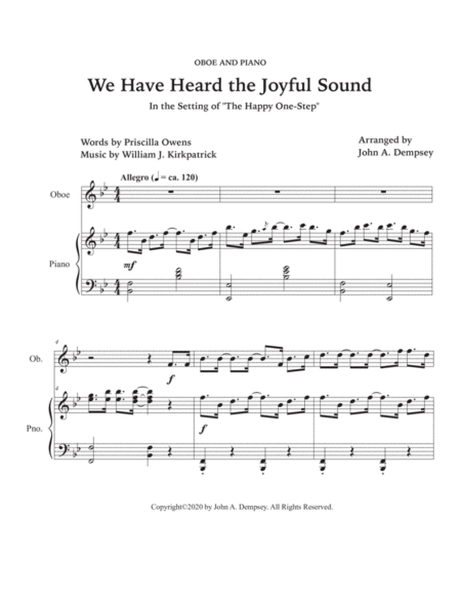 We Have Heard the Joyful Sound (Jesus Saves): Oboe and Piano image number null