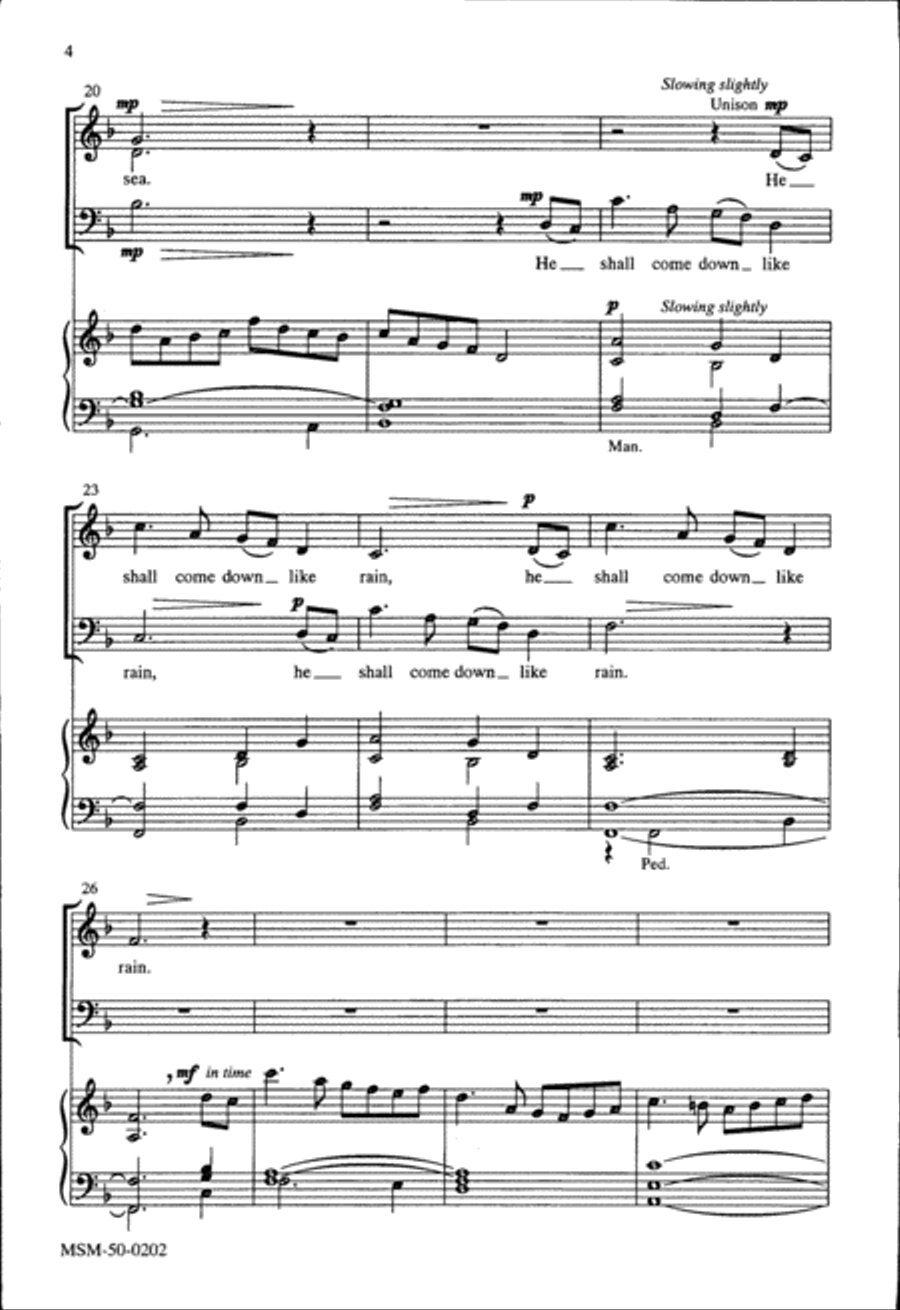 He Shall Come Down He Shall Come Down 3-Part scores gallery preview page 3