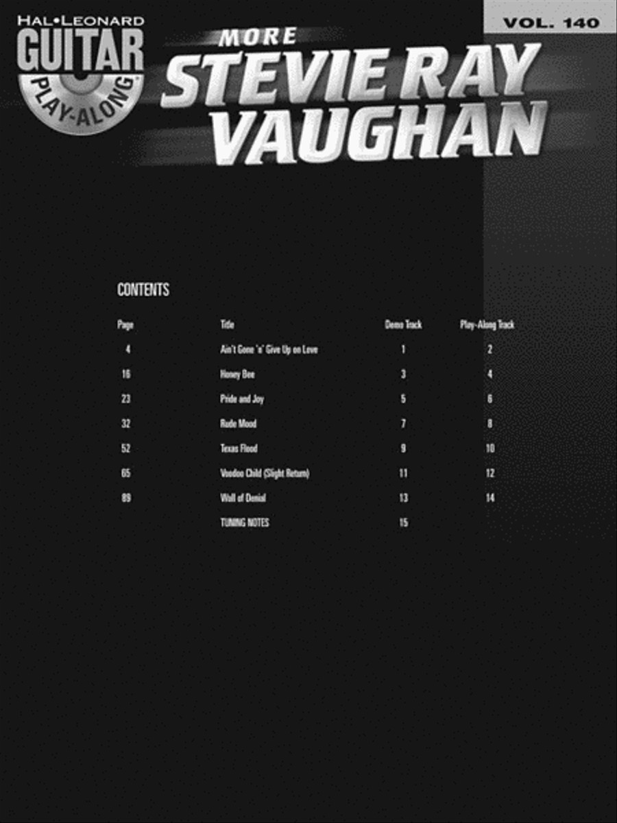 More Stevie Ray Vaughan Electric Guitar scores gallery preview page 3