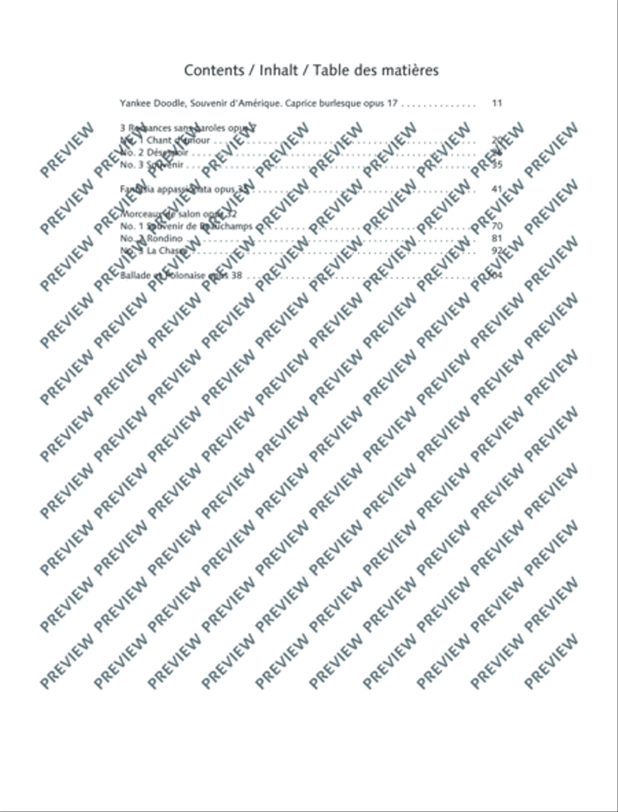 Henri Vieuxtemps Repertoire Violin Solo scores gallery preview page 3