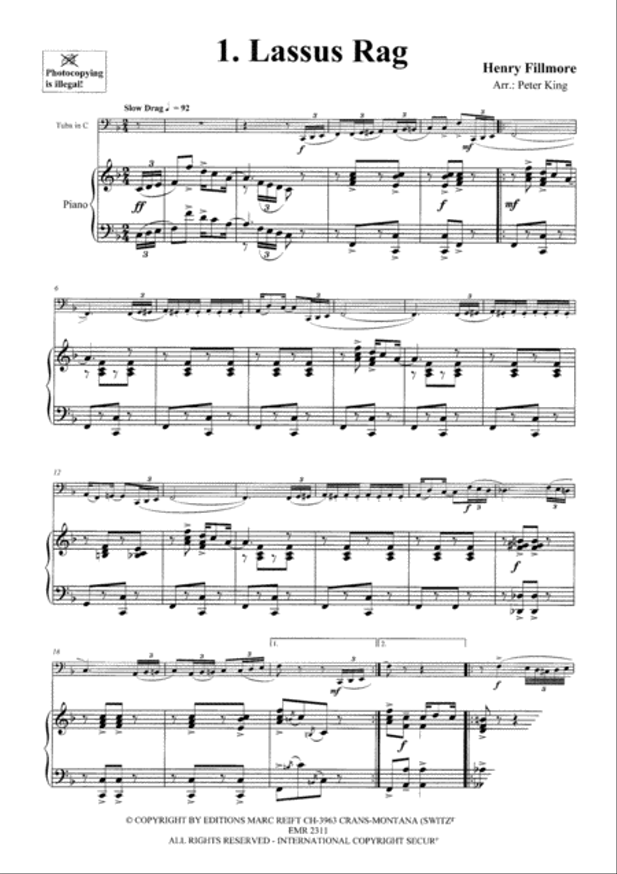 15 Rags Tuba scores gallery preview page 3