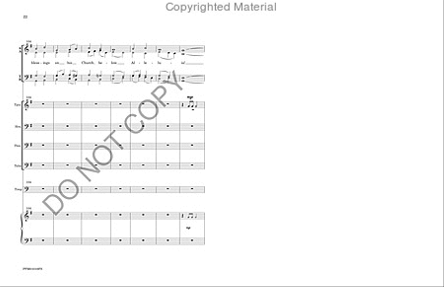 Hail the Day That Sees Him Rise - Full Score 4-Part scores gallery preview page 25