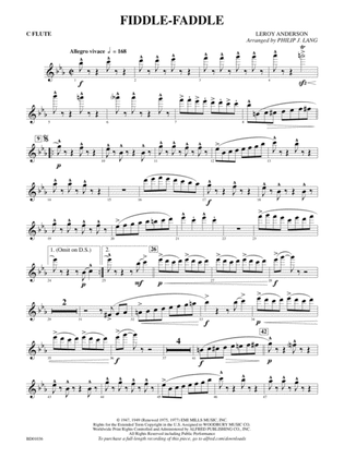 Fiddle-Faddle: Flute