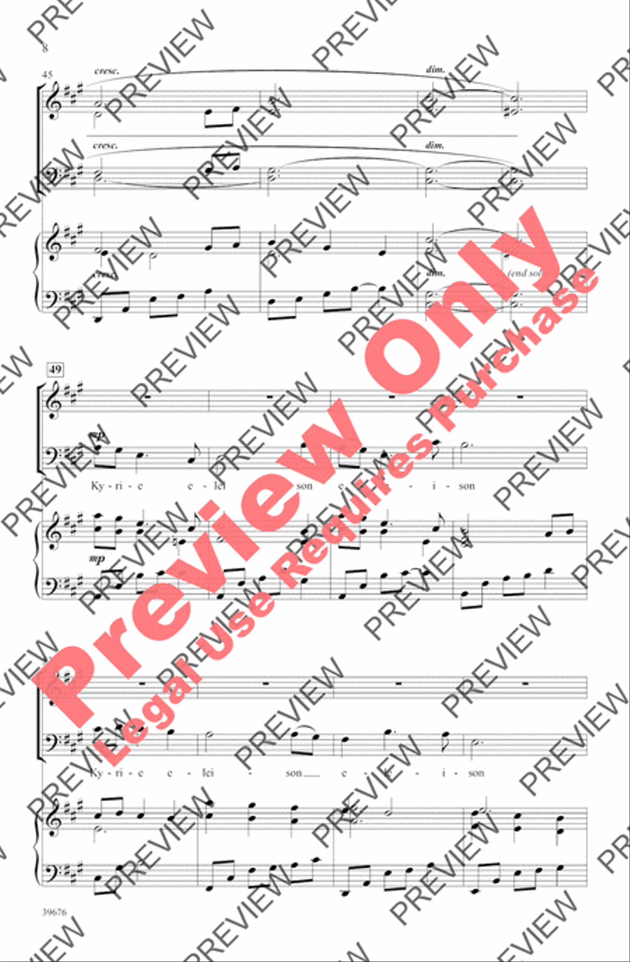 Missa Festiva Missa Festiva 4-Part scores gallery preview page 11