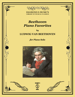 Book cover for Beethoven Piano Favorites Collection - Moonlight Sonata and more - Beethoven - Piano solo