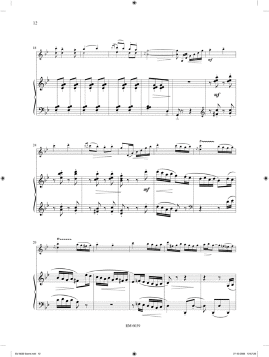 Sonatina no.1 for Violin and Piano Violin Solo scores gallery preview page 6