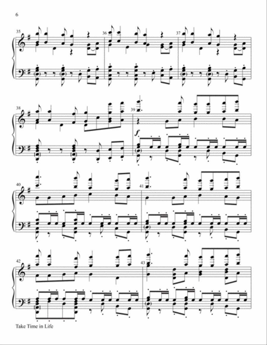 Take Time in Life 5-Octaves scores gallery preview page 6