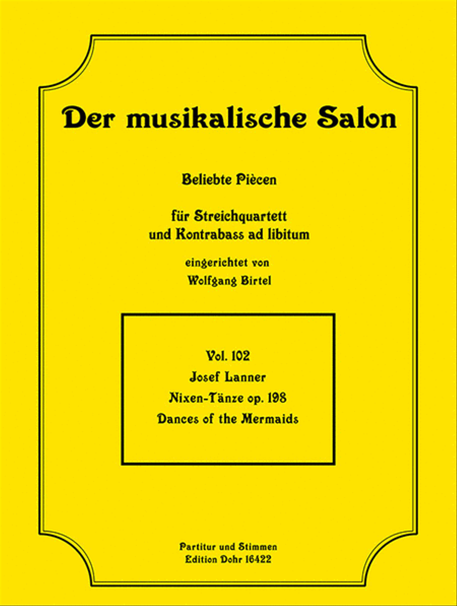 Nixen-Tänze op. 198 (für Streichquartett) String Quartet scores gallery preview page 1