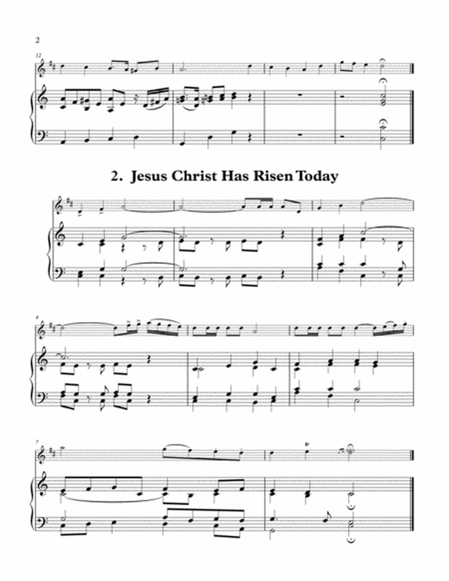 Two Easter Fanfares and Descants for Trumpet and Piano or Organ