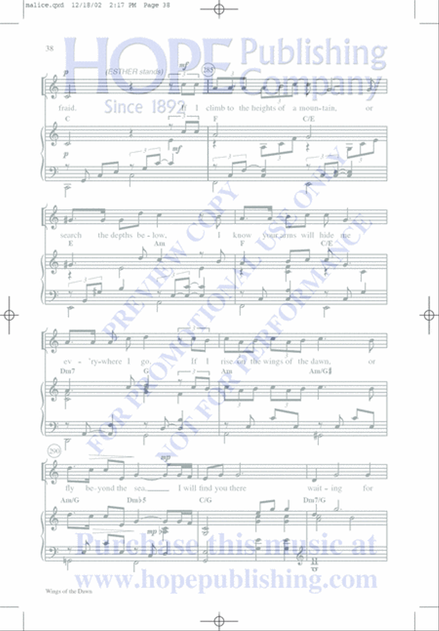 Malice in the Palace Unison Choir scores gallery preview page 38