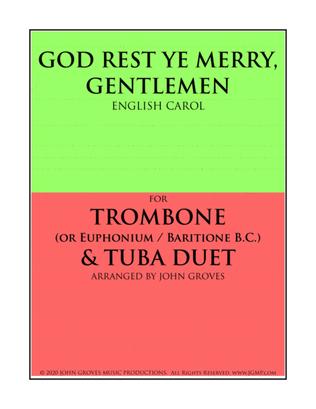God Rest Ye Merry, Gentlemen - Trombone & Tuba Duet