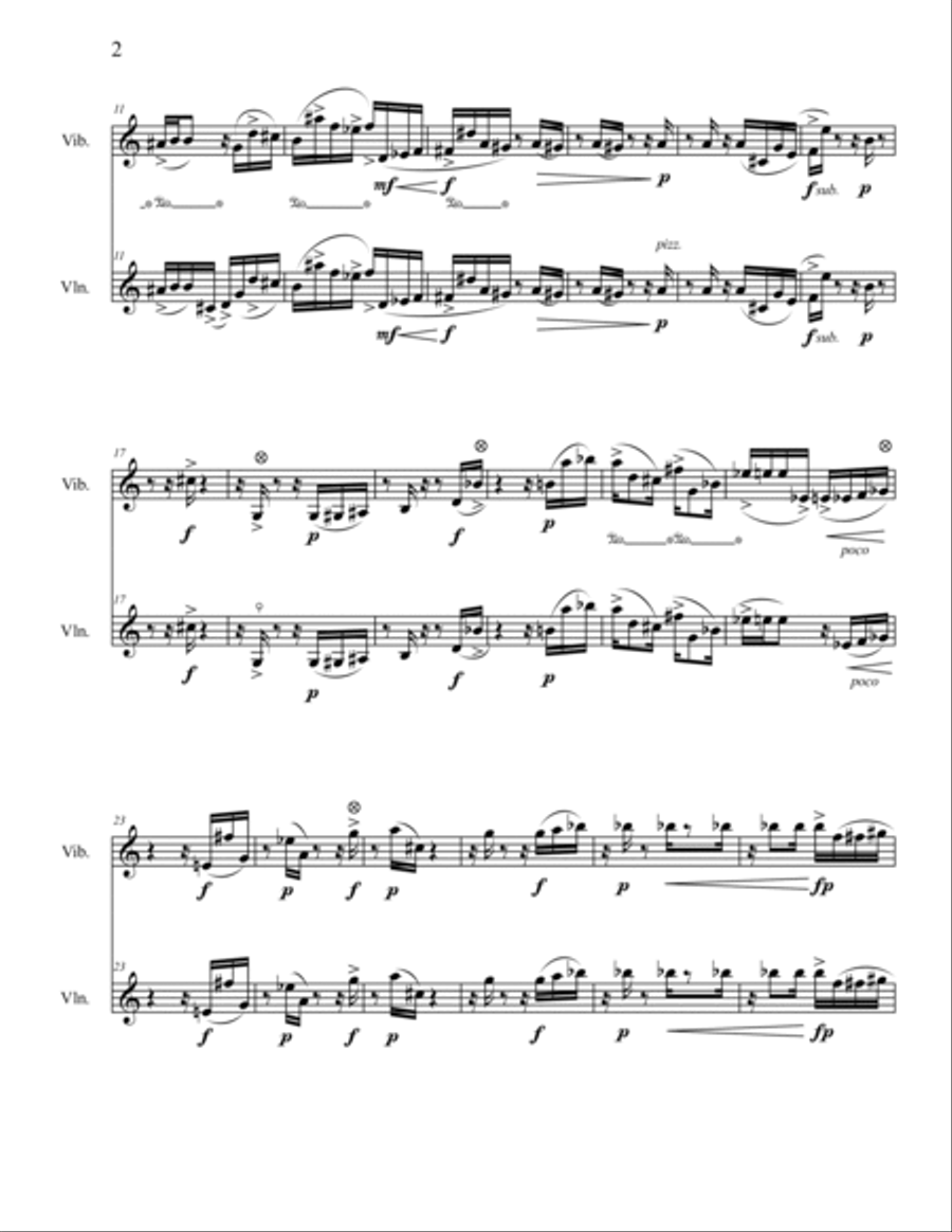 Anything You Can Do . . . for violin and vibraphone Violin scores gallery preview page 5