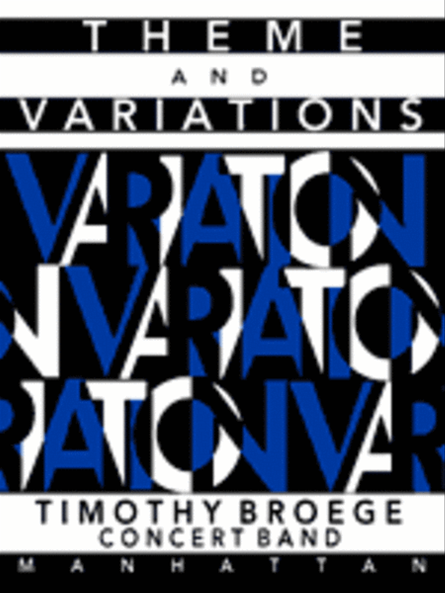 Theme and Variations Concert Band scores gallery preview page 1
