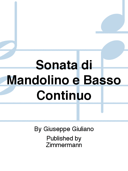 Sonata di Mandolino e Basso Continuo