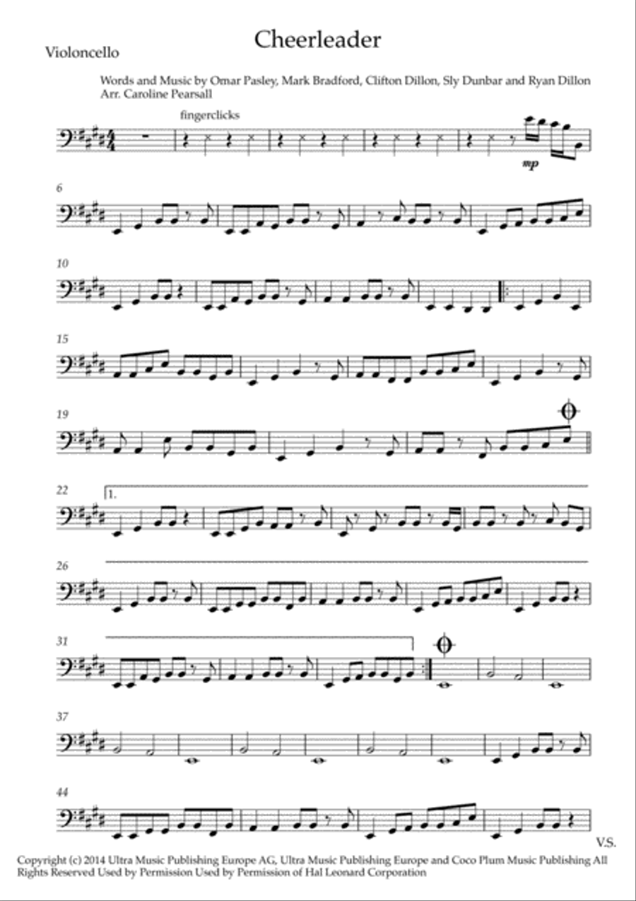 Cheerleader Cheerleader String Trio scores gallery preview page 3