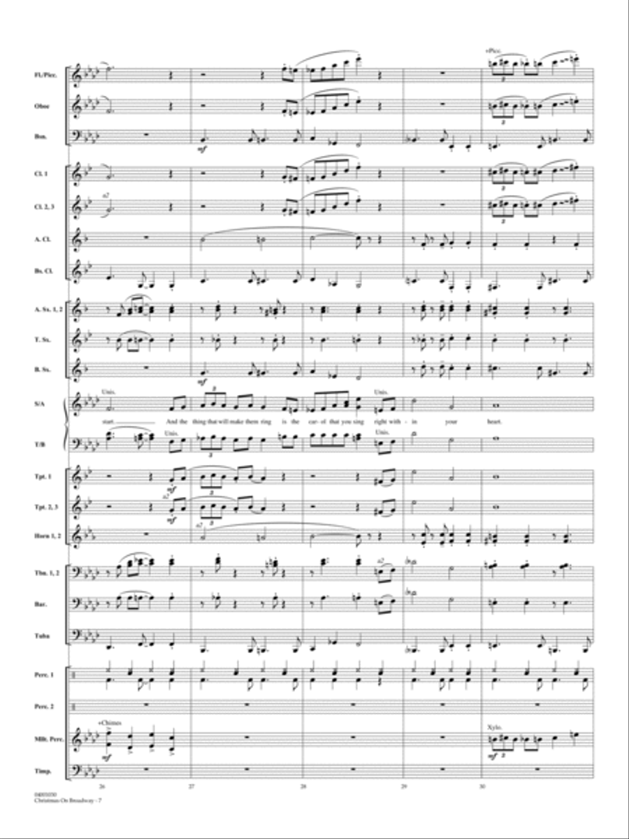 Christmas on Broadway - Full Score Choir scores gallery preview page 7