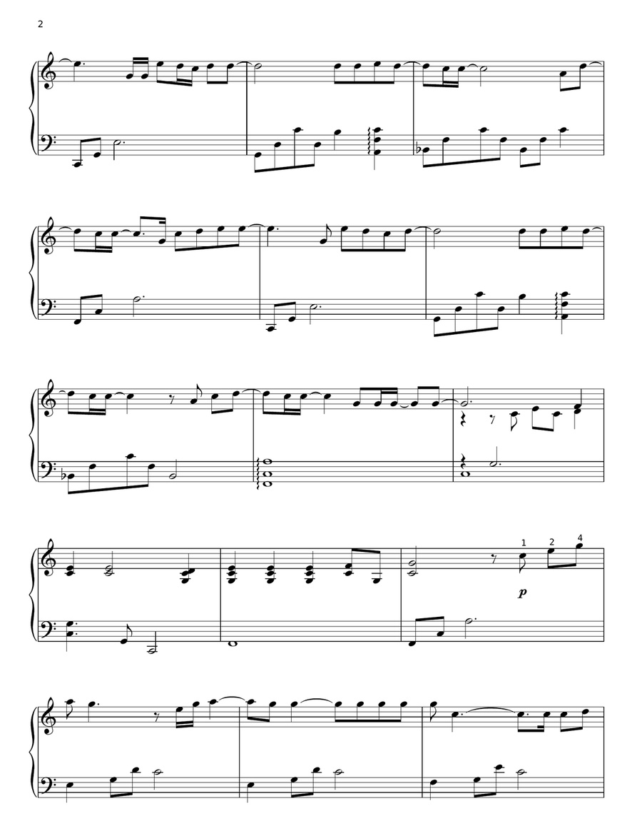 Word Of God Speak Piano Solo scores gallery preview page 2