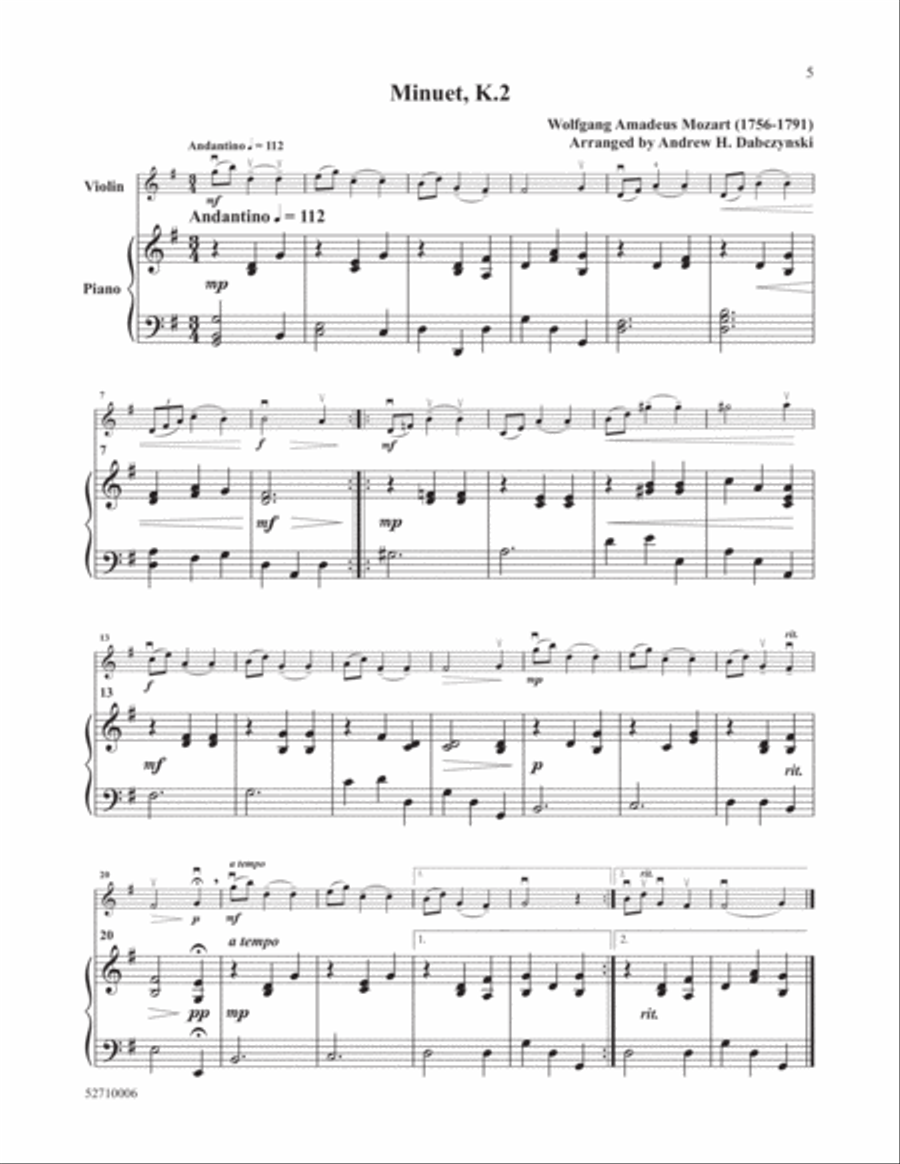 I Can Play Mozart Violin Solo scores gallery preview page 3
