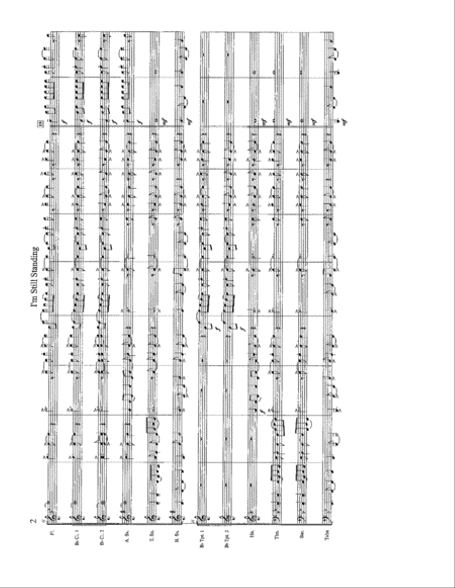 I'm Still Standing Marching Band scores gallery preview page 2