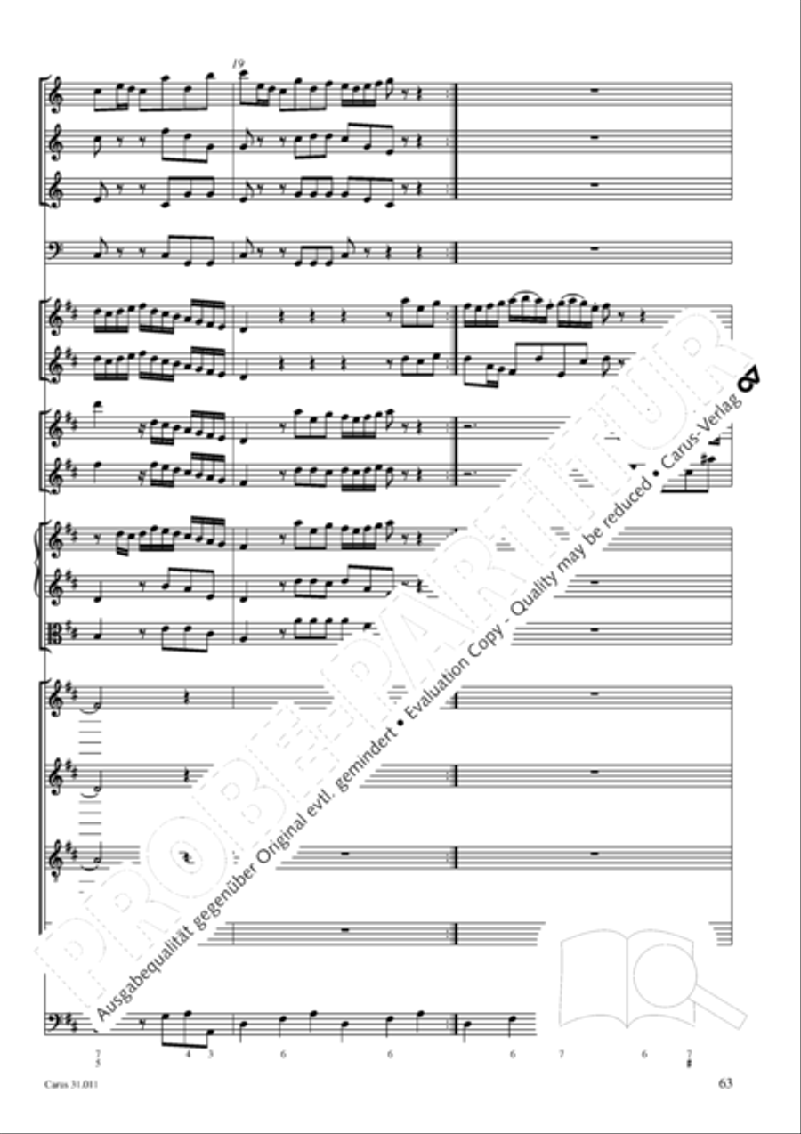 Lobet Gott in seinen Reichen (Himmelfahrtsoratorium) 4-Part scores gallery preview page 64