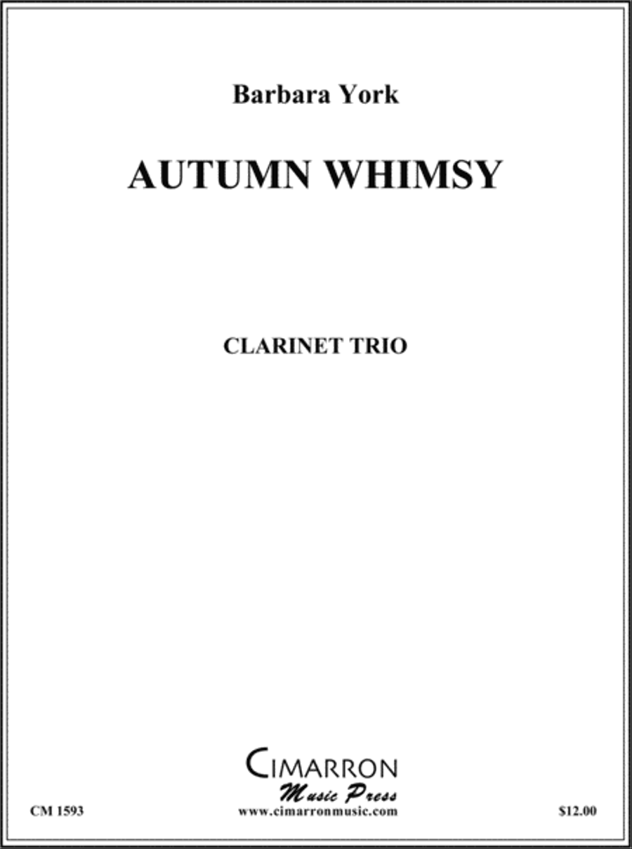 Autumn Whimsy Autumn Whimsy Clarinet Trio scores gallery preview page 1