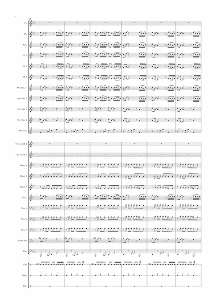 Ángeles de San Juan Concert Band scores gallery preview page 4
