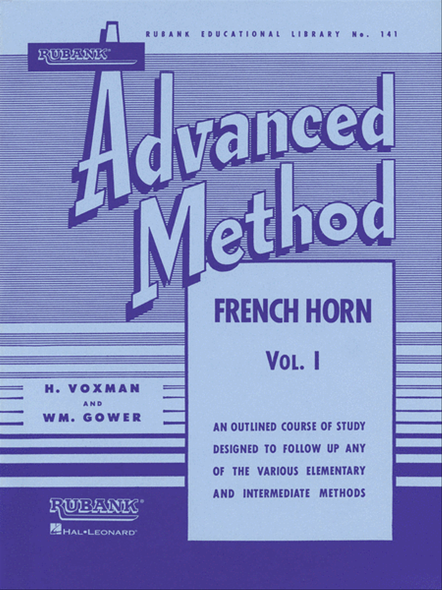 Rubank Advanced Method – French Horn in F or E-flat, Vol. 1 Concert Band Methods scores gallery preview page 1