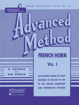 Book cover for Rubank Advanced Method – French Horn in F or E-flat, Vol. 1
