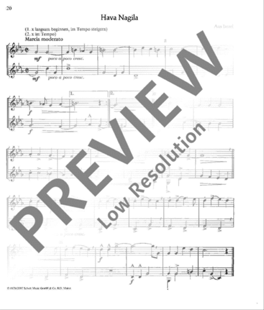 International Folksongs Bass Clarinet scores gallery preview page 21