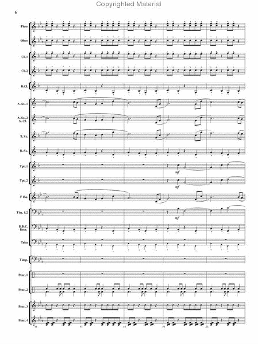 Tempest Rising Concert Band scores gallery preview page 5