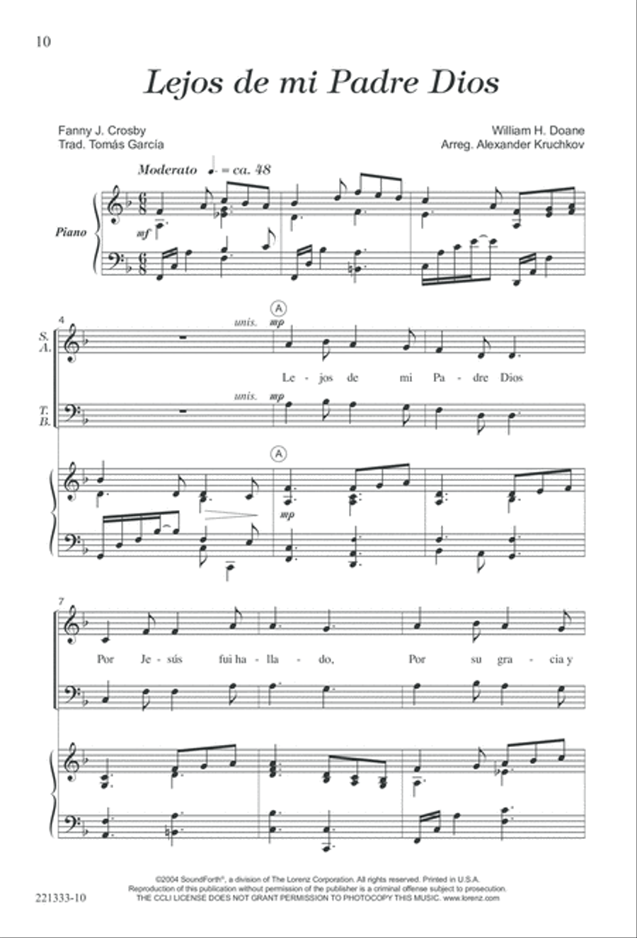 Siervos de Jesus Siervos de Jesus 4-Part scores gallery preview page 14