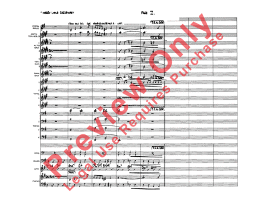 Have Yourself a Merry Little Christmas Jazz Ensemble scores gallery preview page 10